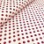 Ткань Красный горох на белом фоне, сатин, 100% хлопок, Китай