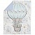 Панель 78х104 см, "Слоник голубой на воздушном шаре", арт. Ш-442